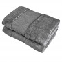 Полотенце махровое «Ash», цвет: dark grey - темно-серый (50х100 см; махра: 50% хлопок, 50% модал)